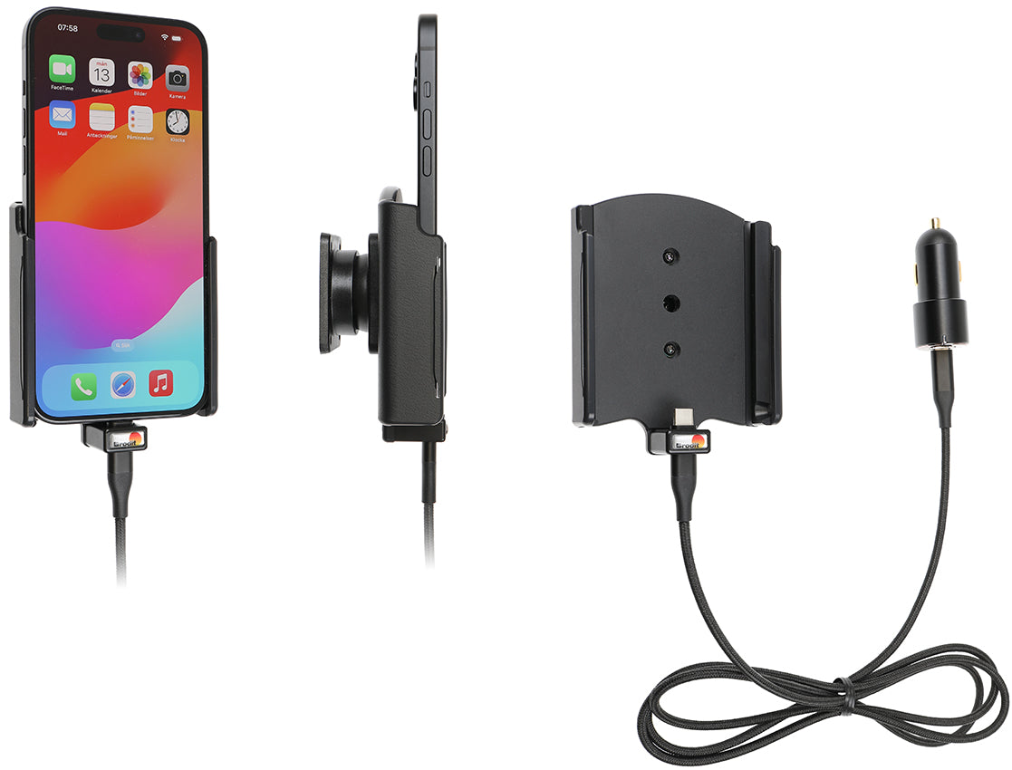 721374 - Aktív tartó USB-kábellel és szivargyújtó adapterrel