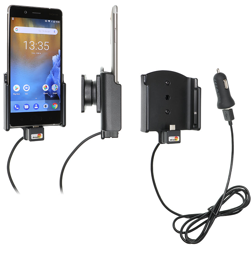 721030 - Aktív tartó USB-kábellel és szivargyújtó adapterrel