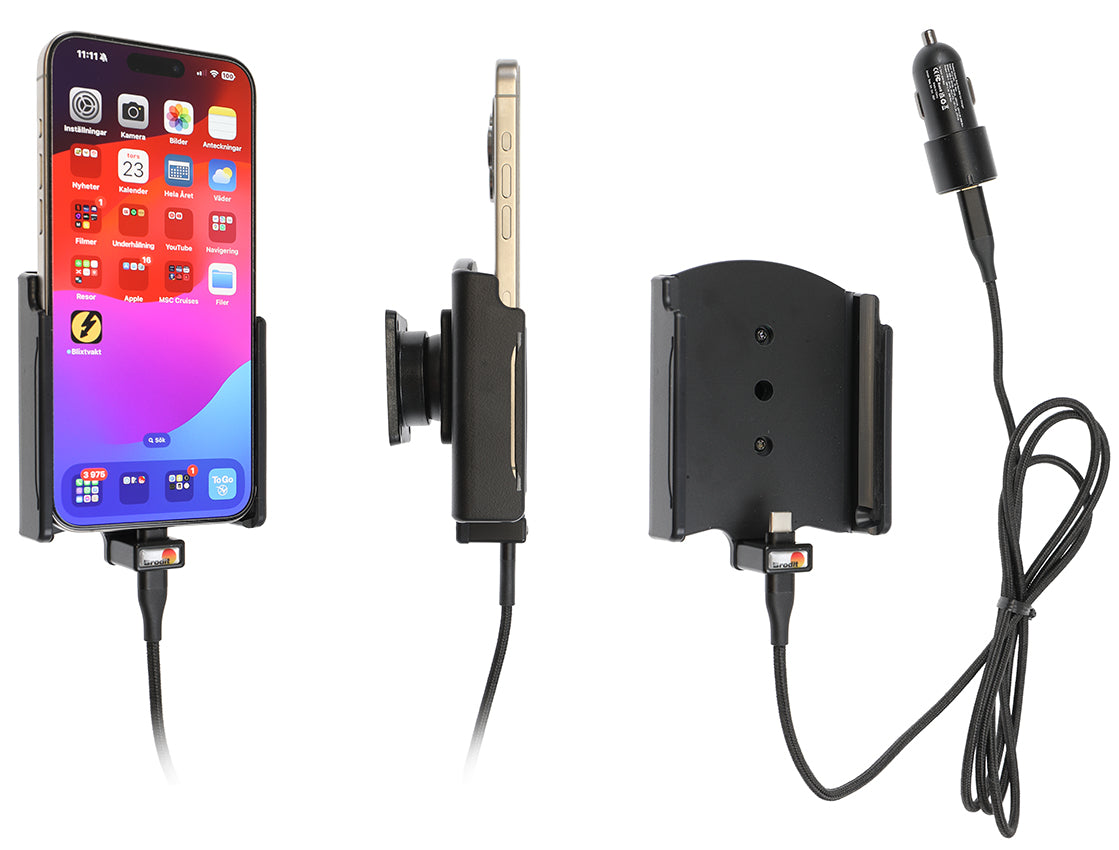 721375 - Aktív tartó USB-kábellel és szivargyújtó adapterrel