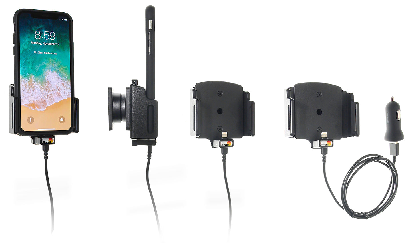 721013 - Aktív tartó USB-kábellel és szivargyújtó adapterrel