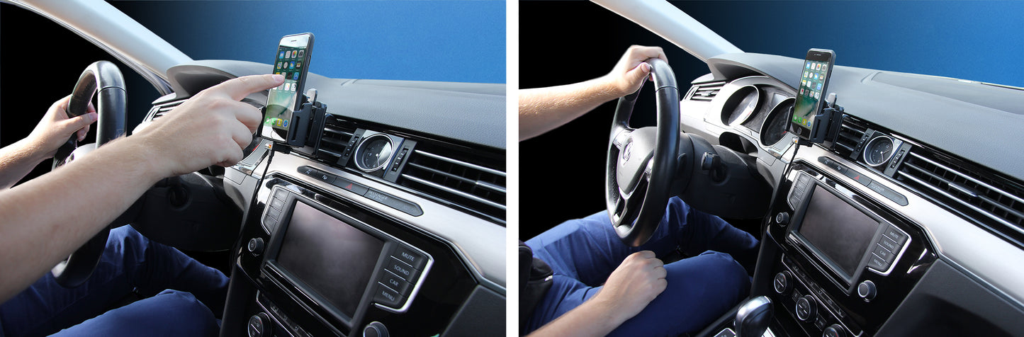 521666 - Aktív tartó USB-kábellel és szivargyújtó adapterrel