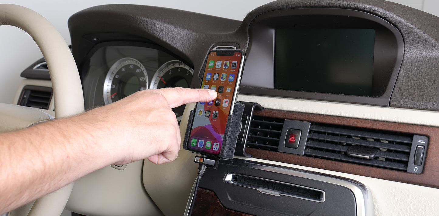 721161 - Aktív tartó USB-kábellel és szivargyújtó adapterrel