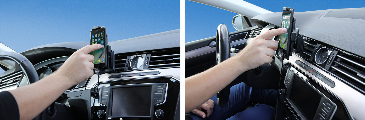 521662 - Aktív tartó USB-kábellel és szivargyújtó adapterrel