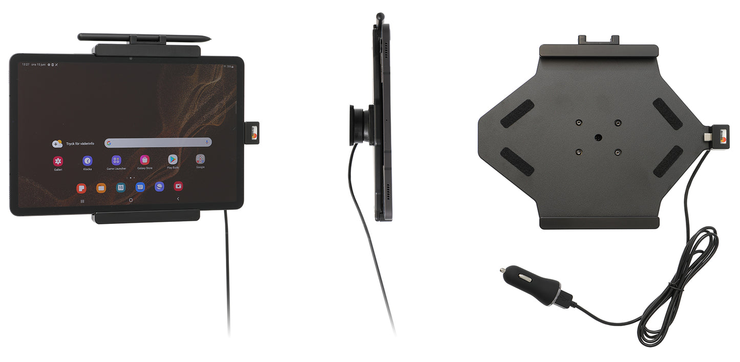 721308 - Aktív tartó USB-kábellel és szivargyújtó adapterrel