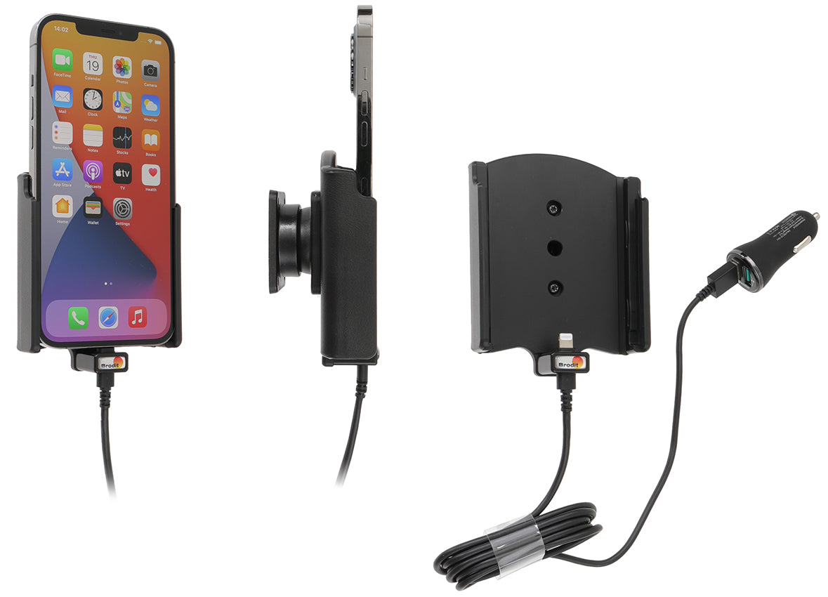 721236 - Aktív tartó USB-kábellel és szivargyújtó adapterrel