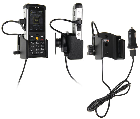 521847 - Aktív tartó USB-kábellel és szivargyújtó adapterrel