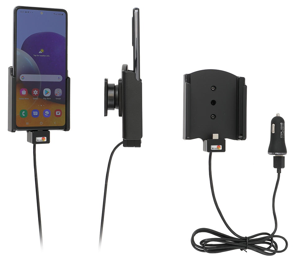 721257 - Aktív tartó USB-kábellel és szivargyújtó adapterrel
