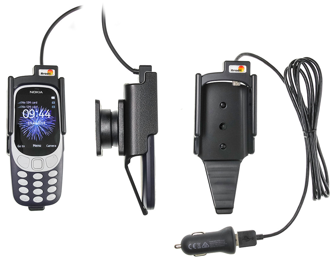 721026 - Aktív tartó USB-kábellel és szivargyújtó adapterrel