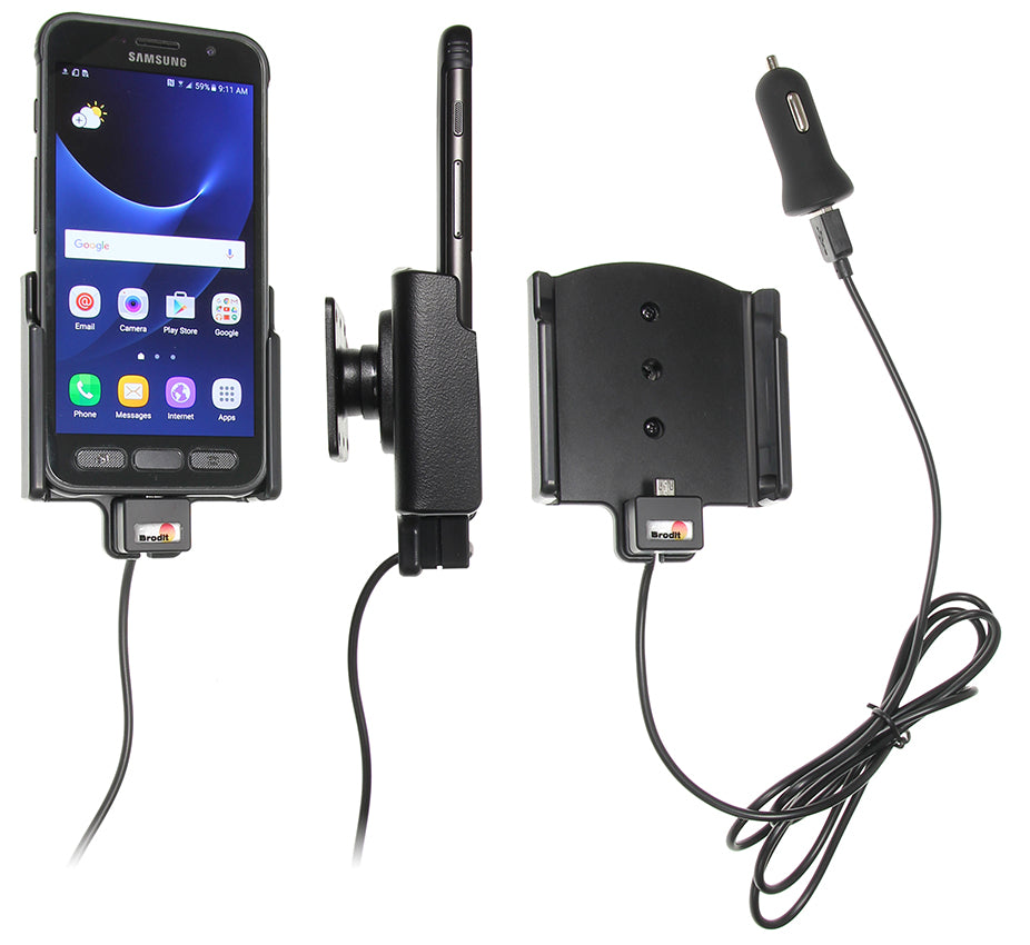 521903 - Aktív tartó USB-kábellel és szivargyújtó adapterrel