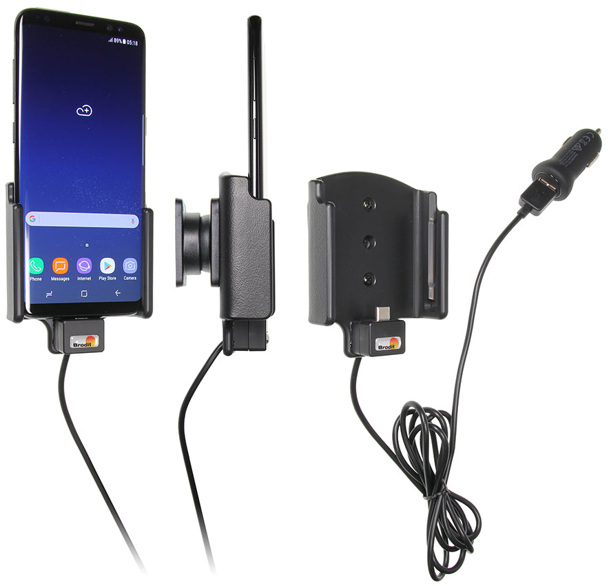 521966 - Aktív tartó USB-kábellel és szivargyújtó adapterrel