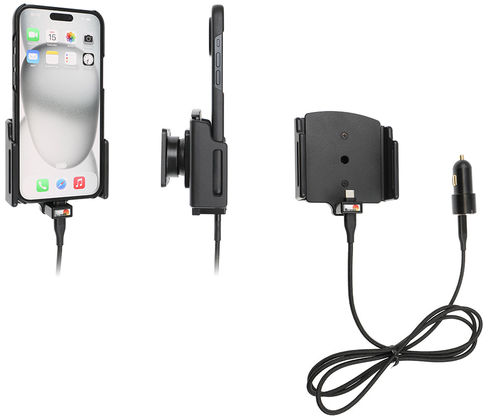 721371 - Aktív tartó USB-kábellel és szivargyújtó adapterrel