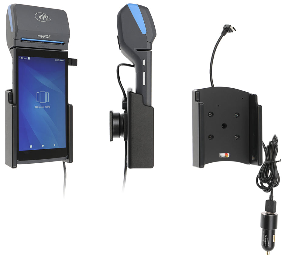 217106 - Aktív tartó USB-kábellel és szivargyújtó adapterrel