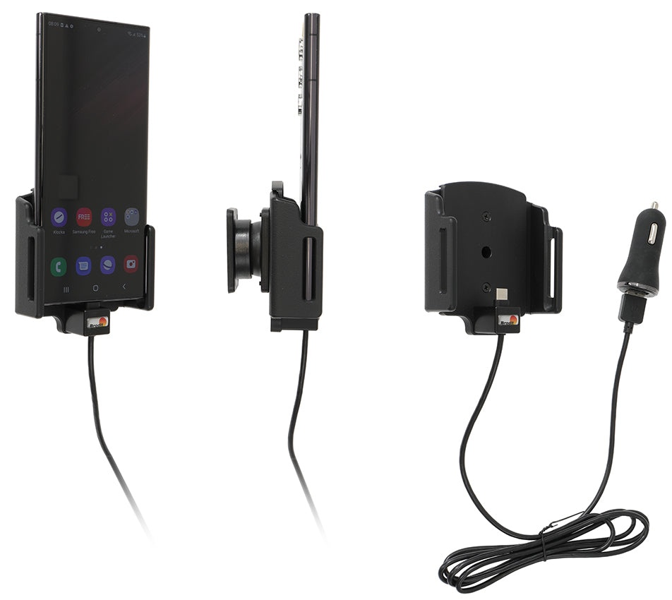 721295 - Aktív tartó USB-kábellel és szivargyújtó adapterrel