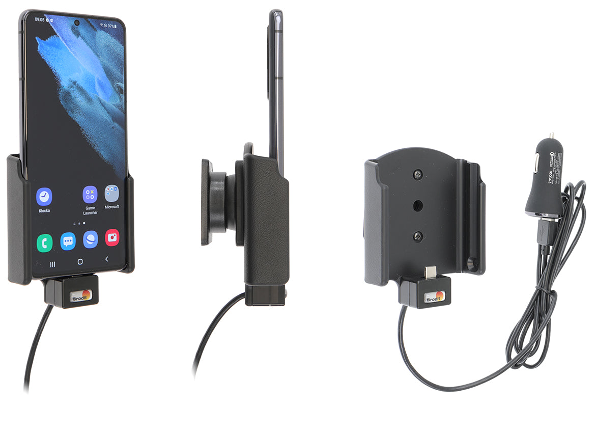 721244 - Aktív tartó USB-kábellel és szivargyújtó adapterrel