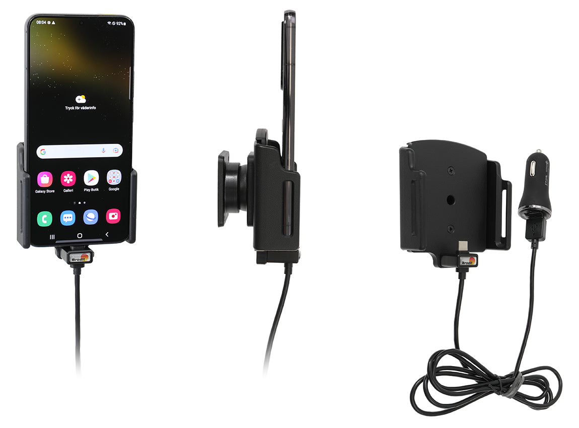 721299 - Aktív tartó USB-kábellel és szivargyújtó adapterrel