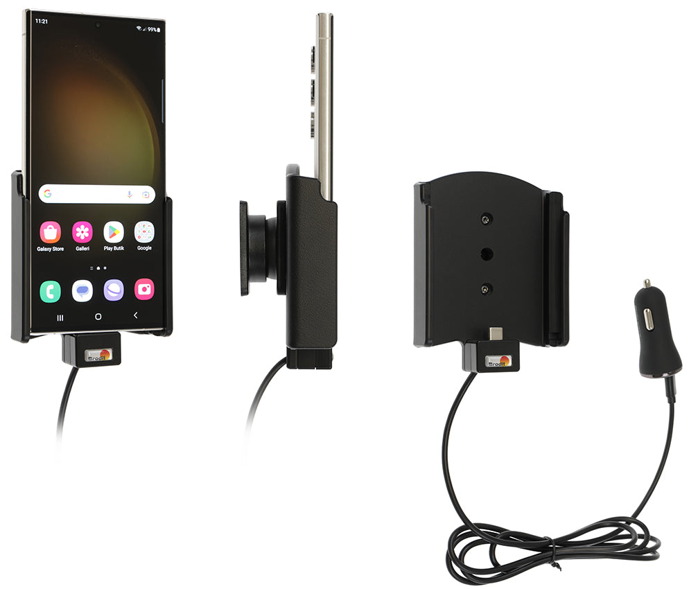 721346 - Aktív tartó USB-kábellel és szivargyújtó adapterrel