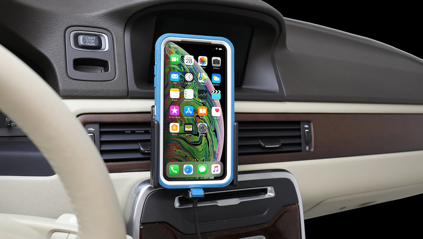 721084 - Aktív tartó USB-kábellel és szivargyújtó adapterrel