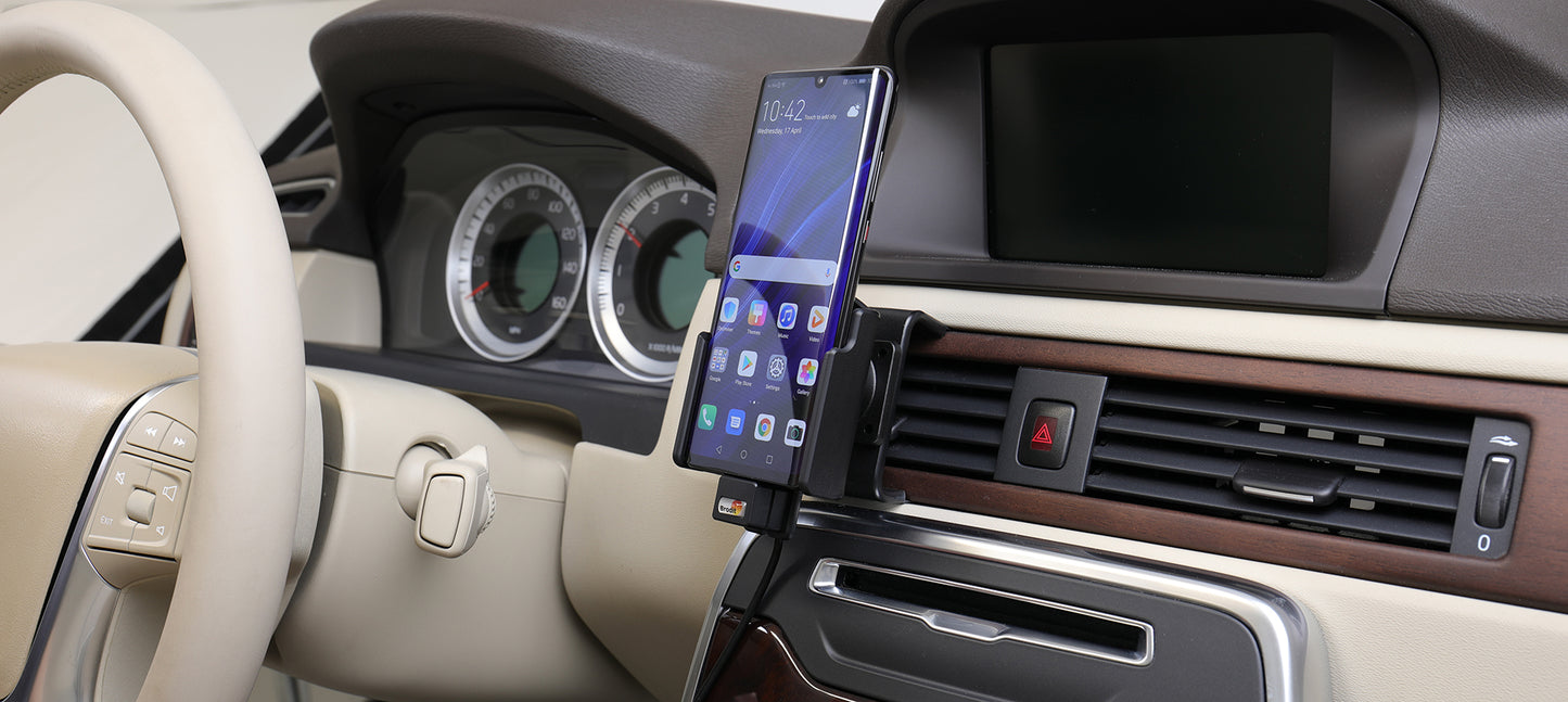 721121 - Aktív tartó USB-kábellel és szivargyújtó adapterrel