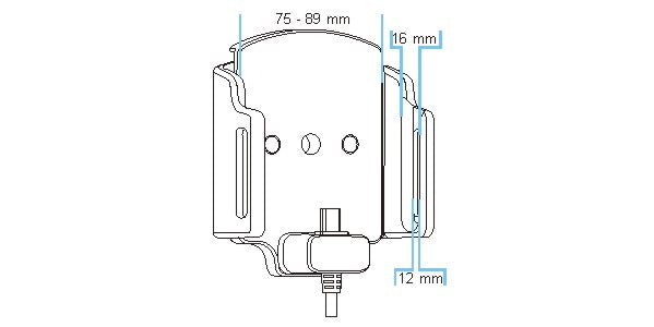 521845 - Aktív tartó USB-kábellel és szivargyújtó adapterrel