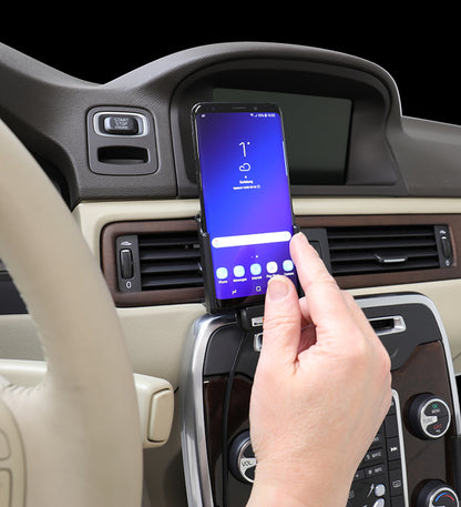 721038 - Aktív tartó USB-kábellel és szivargyújtó adapterrel