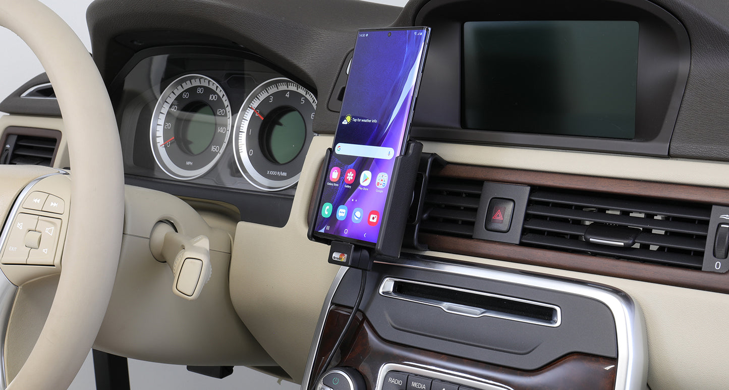 721222 - Aktív tartó USB-kábellel és szivargyújtó adapterrel