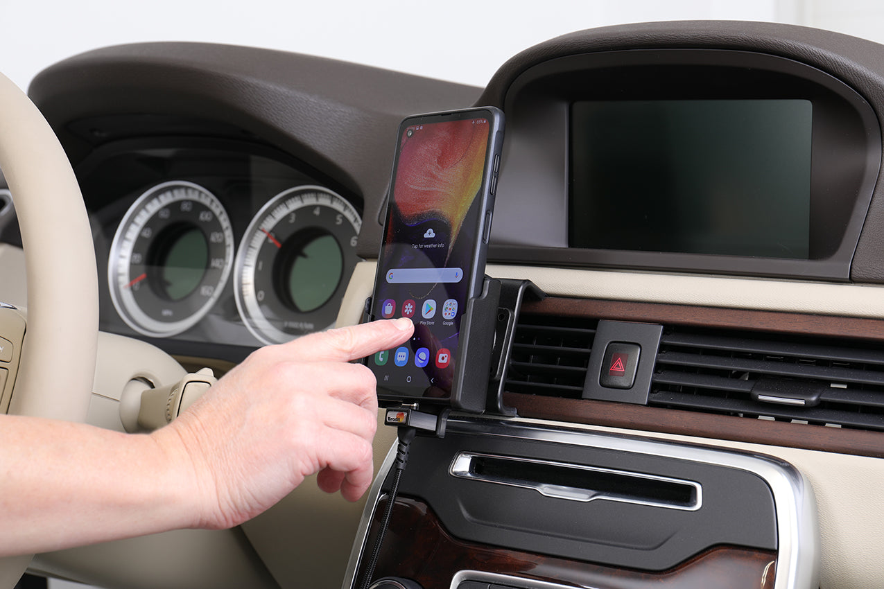 721179 - Aktív tartó USB-kábellel és szivargyújtó adapterrel